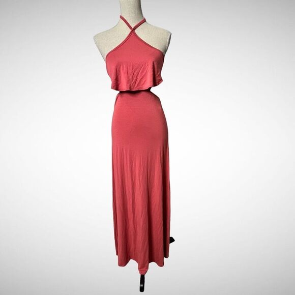 GO TO Couture Maxi Halter Dress Size Small - Picture 1 of 8
